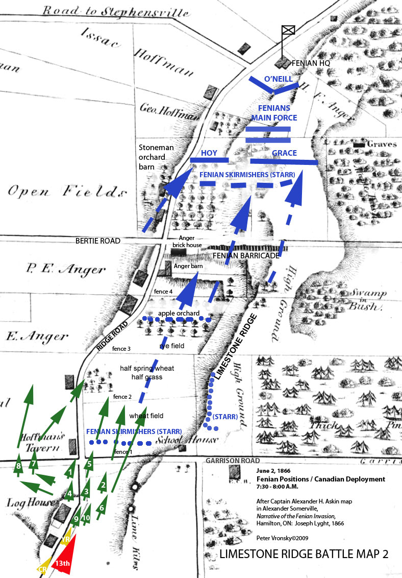 Battle of Ridgeway Map 2